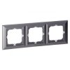 Ramka potrójna Pearl, Ra-3P, antracyt