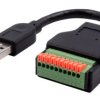 Adapter interfejsów złącze A Zacisk złącze B USB typu A rodzaj B Męski Exsys