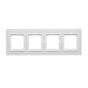 SIMON54 biała perła szkło DRN4/70 Ramka 4-krotna