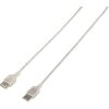 Renkforce RF-4538152 USB cable USB 2.0 A-plug to A-socket 3m Transparent