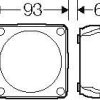 Hensel 62000341 Skrzynka rozdzielcza 62000341, IP66, 93.00 mm x 93.00 mm x 62.00 mm, 1 szt.