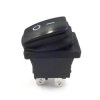 Przełącznik koł.mały AC czarny hermet.6A 2poz.