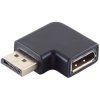 Adapter, DisplayPort 1.4 plug to DisplayPort 1.4 socket, black, BS10-78003
