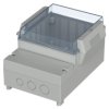 ABS/PC enclosure, (L x W x H) 131 x 186 x 103 mm, light gray (RAL 7035), IP65, 41130109