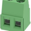 PCB terminal, 2 pole, pitch 5.08 mm, AWG 26-14, 17.5 A, screw connection, green, 1730120