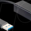 USB-0401 Adapter USB 3.0 Type-A male>LAN compact black