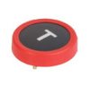 Short-stroke pushbutton, Form A (N/O), 125 mA/48 VDC, unlit , actuator (red), 3 N, THT, 1241.1110.7065
