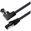 Maxtrack TI51-1,5L RJ45 Network cable patch CAT 8.1 S/FTP 1.50 m Black 90 deg