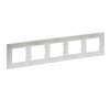 NILOE STEP Ramka 5 pięciokrotna aluminium szczotkowane 863895 LEGRAND