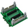 CZH-LABS DIN Rail Mount IDC30 2x15Pin 0.1" Pitch(2.54mm) Header Diagnostic Test Breakout Board.