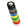 Zestaw 10 taśm 19mm, 2x czarna, szara, brązowa, niebieska, żółta, zielona, żółto-zielona, czerwona, biała, długość 2,OR-AE-13307