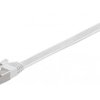 CAT 6 kabel krosowy płaski,U/FTP, Biały