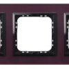 Sonata Ramka potrójna śliwka szkło 4mm R-3RGC/61/25