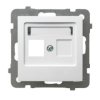 AS Obudowa gniazda pojedyncze typu Keystone biała GPK-1G/p/00 OSPEL