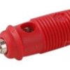 WB-2 wtyk bananowy montowany na przewód; czerwony