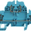 Multi level terminal block, spring balancer connection, 0.5-2.5 mm², 20 A, 6 kV, blue, 1678630000