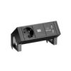 Bachmann Desk2 1X Gniazdo Z Uziemieniem 1X Ładowarka Usb, Czarny