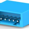Pin header, 6 pole, pitch 2 mm, straight, blue, 2-292156-6