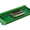 CZH-LABS DIN Rail Mount DSUB DB78HD Male/Female Header Interface Module, D-SUB Breakout Board.