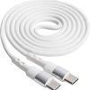 Akyga Kabel USB Złącze męskie USB-C®, Złącze męskie USB-C® 1.00 m biały AK-USB-40