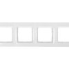 Simon 54 Premium Ramka Poczwórna Biała Dr4/11