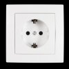McPower built-in socket - 250V/16A - White