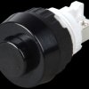 1.10.001.151/0104 Button, NC, 250 V, 0.7 A, Ø 15.2 mm, black