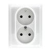 VENA Gniazdo podwójne z uziemieniem typ czeski 2x2P+Z 16A 250V 510237