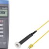 Termometr typu K VOLTCRAFT K101 + TP 302 VC-10514130, -200 - +1370 °C, Kalibracja (ISO)