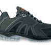 Trainer Shoe Black Lace Up Aluminium Toe