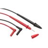 Measuring lead with (4 mm plug, angled) to (test probe, straight), 1.22 m, black/red, PVC, CAT III, FLUKE TL75-1