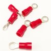Konektor oczkowy izolowany czerwony 4,3mm