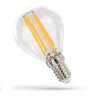 LED E14 kulka 4W COG 230V 500lm WW przezr. 523302