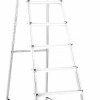 Alpfa 800076 aluminium Drabina składana ze stopniem Maksymalna wysokość robocza: 3.46 m