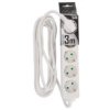 Przedłużacz Domowy Przenośny Logan S White 5 - Krotny Schuko 3M Edo777572 Edo
