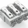Mains connection terminal, 3 pole, 0.5-2.5 mm², clamping points: 15, white, push-in wire connection, 24 A, 294-4003