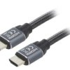 Kabel HDMI, wtyk z obu stron, tekstylny, czarny, 28AWG, dł. przewodu: 5m CCBP-HDMI-5M
