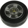 Kółko do wózka, Miękka guma, Guma, Czarny, obc.: 700kg, śred.: 160mm, szer.: 50mm