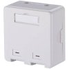Metz Connect 1309150002KE Keystone Surface Mount Box 2-Port Pure White Unequip