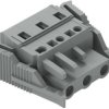 Socket header, 3 pole, pitch 7.5 mm, angled, gray, 231-203/037-000
