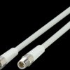 Sensor actuator cable, M8 cable plug, straight, A to M8 cable socket, straight, A, 3 pole/3 pole, 0.3 m, mPPE, gray, 3 A, EVF142
