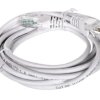 Kabel krosowy patchcord U/UTP kat.5e CCA biały 3m 68506