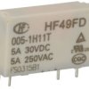 Przekaźnik; elektromagnetyczny miniaturowy; HF49FD-005-1H11T (JZC49F); 5V; DC; 1 styk zwierny; 5A; 240V AC; 5A; 30V DC; do druku
