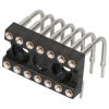 IC socket, 20 pole, pitch 2.54 mm (7.62 mm), CuZn alloy for DIL-IC, DIL 20 G Z