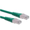 Kabel Krosowy Roline Cat.6 (Klasa E) S/Ftp (Pimf), Zielony, 0,3 M