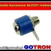 Gniazdo bananowe AL2321 niebieskie