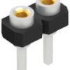 Socket header, 2 pole, pitch 2.54 mm, straight, 10043127