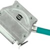 D-Sub connector housing, size: 3 (DB), straight 180°, angled 40°, zinc die casting, silver, 61030010012