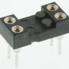 Podstawka DIL 2.54mm Pitch 7.62mm Row Spacing 4-pinowe, Przewlekany Toczony Pin, 1A Preci-Dip