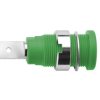 Gniazdo bananowe Żeńskie typ Gniazdo bananowe Zielony Schutzinger rozmiar 4 mm 1000 V Nikiel